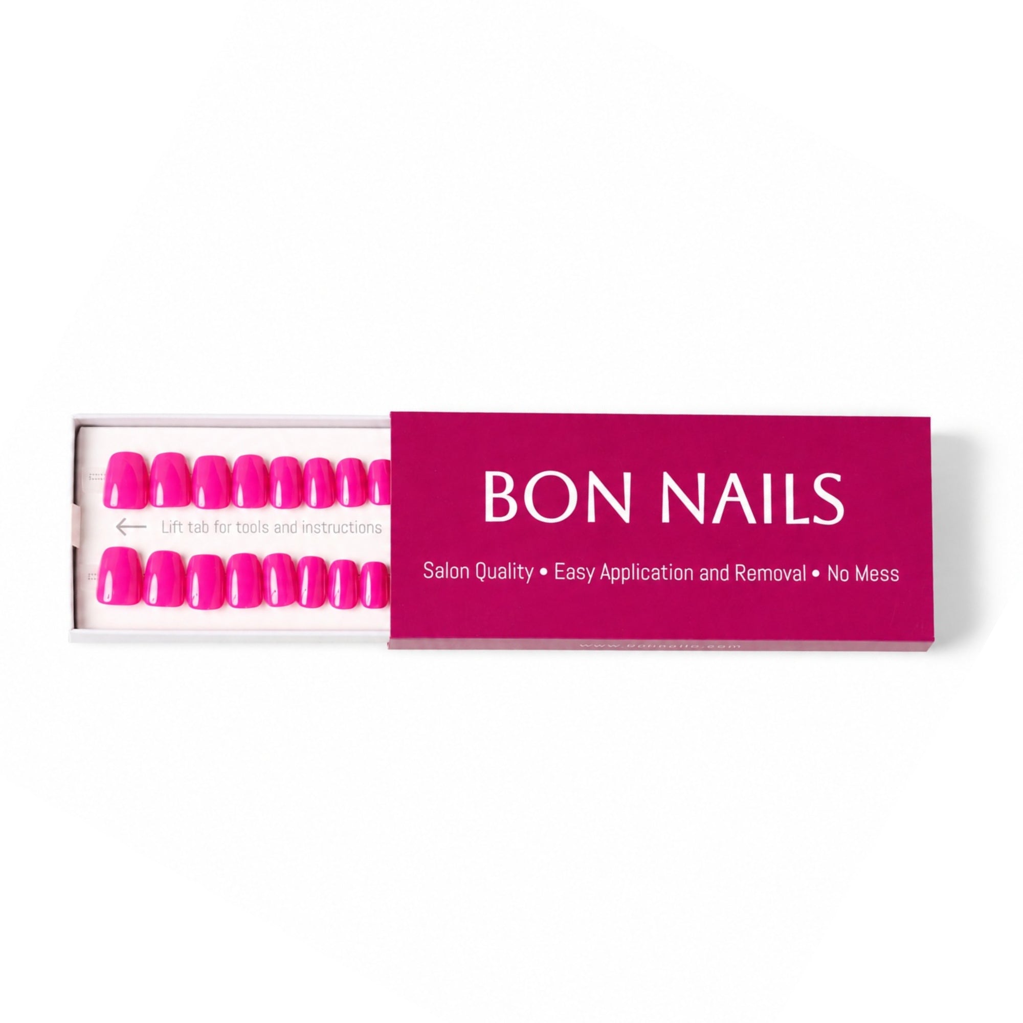 Deep Magenta Classic Short Press-on Nails