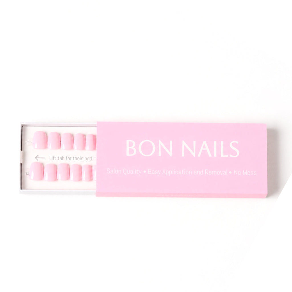 Lotus Pink Classic Short Press-on Nails