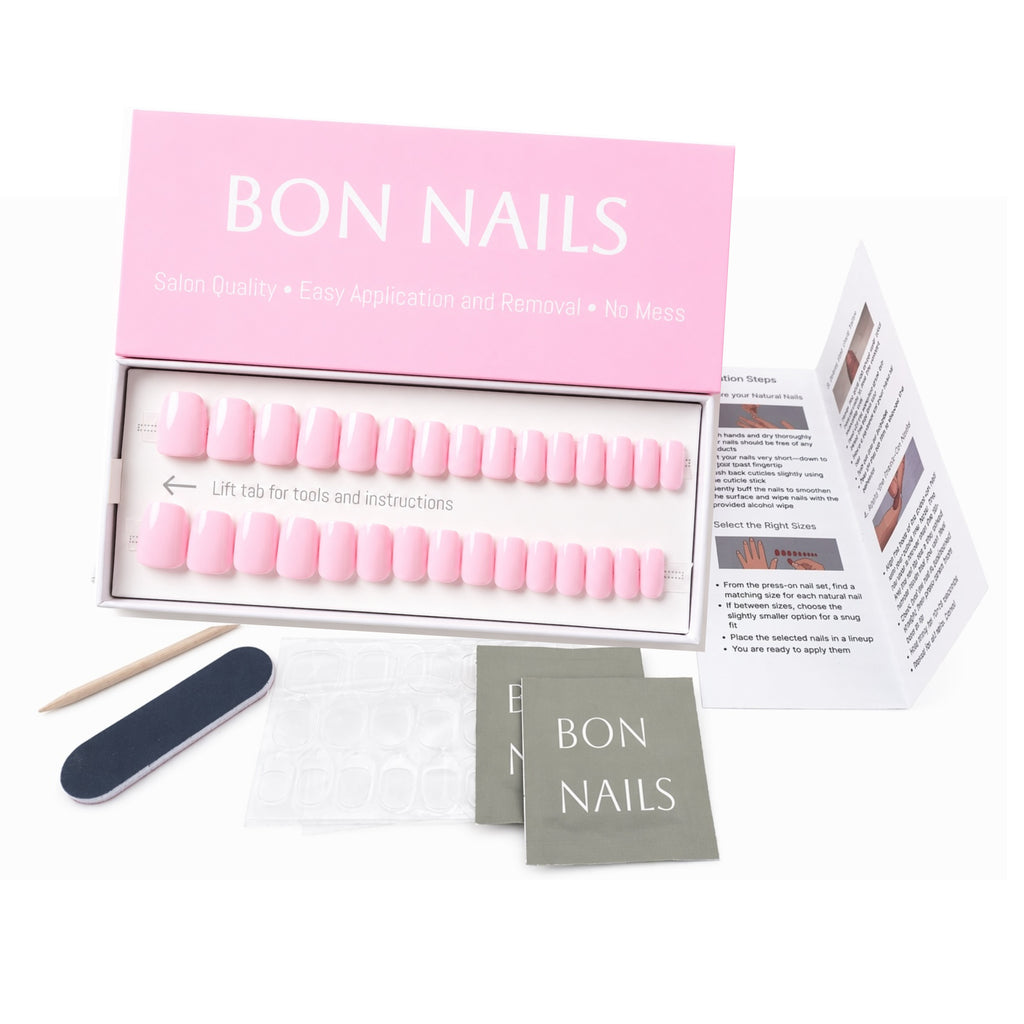 Lotus Pink Classic Short Press-on Nails
