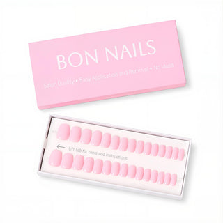 Lotus Pink Classic Short Press-on Nails
