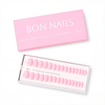 Lotus Pink Classic Short Press-on Nails