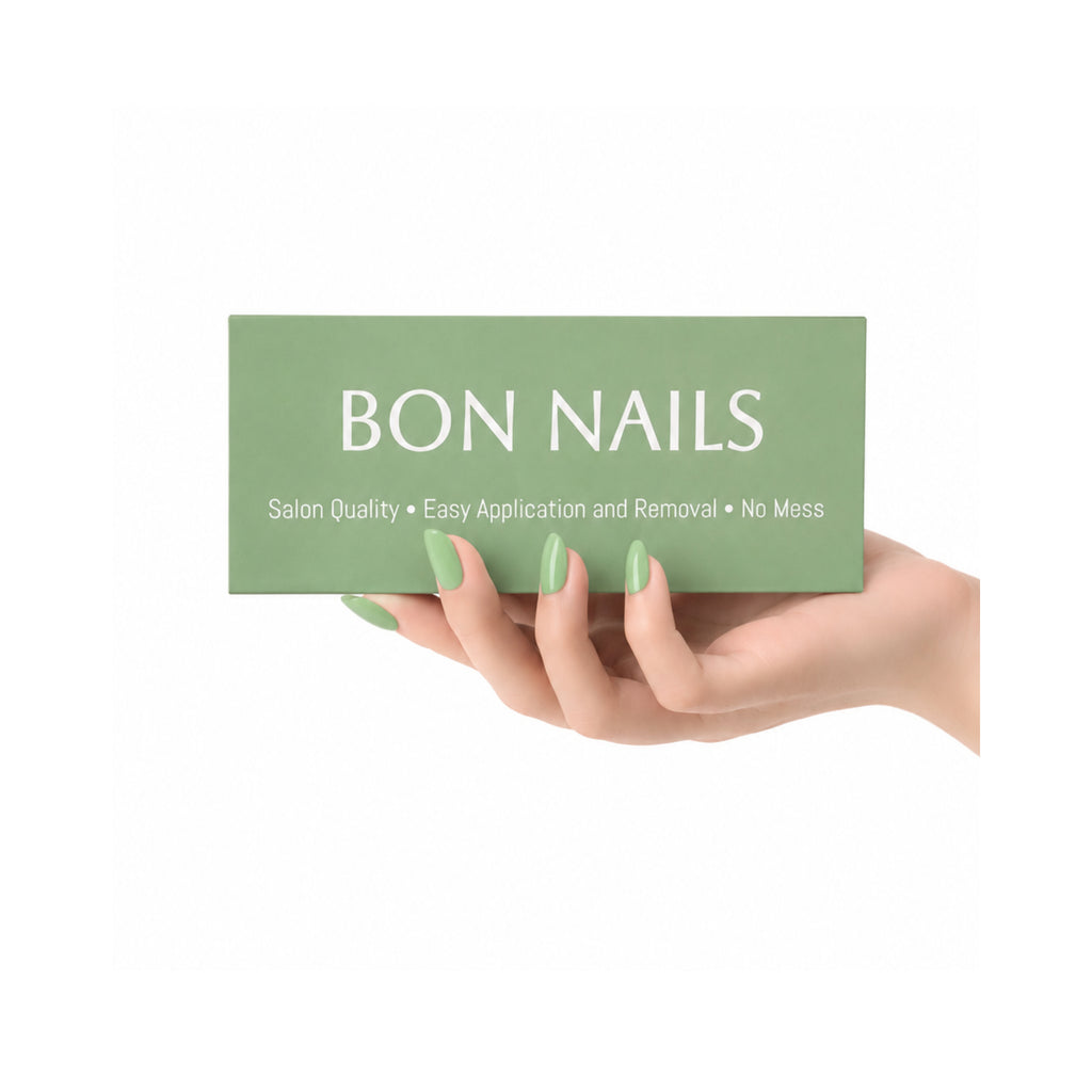 Matcha Green Classic Short Press-on Nails