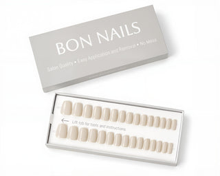Silver Lining Classic Short Press-on Nails