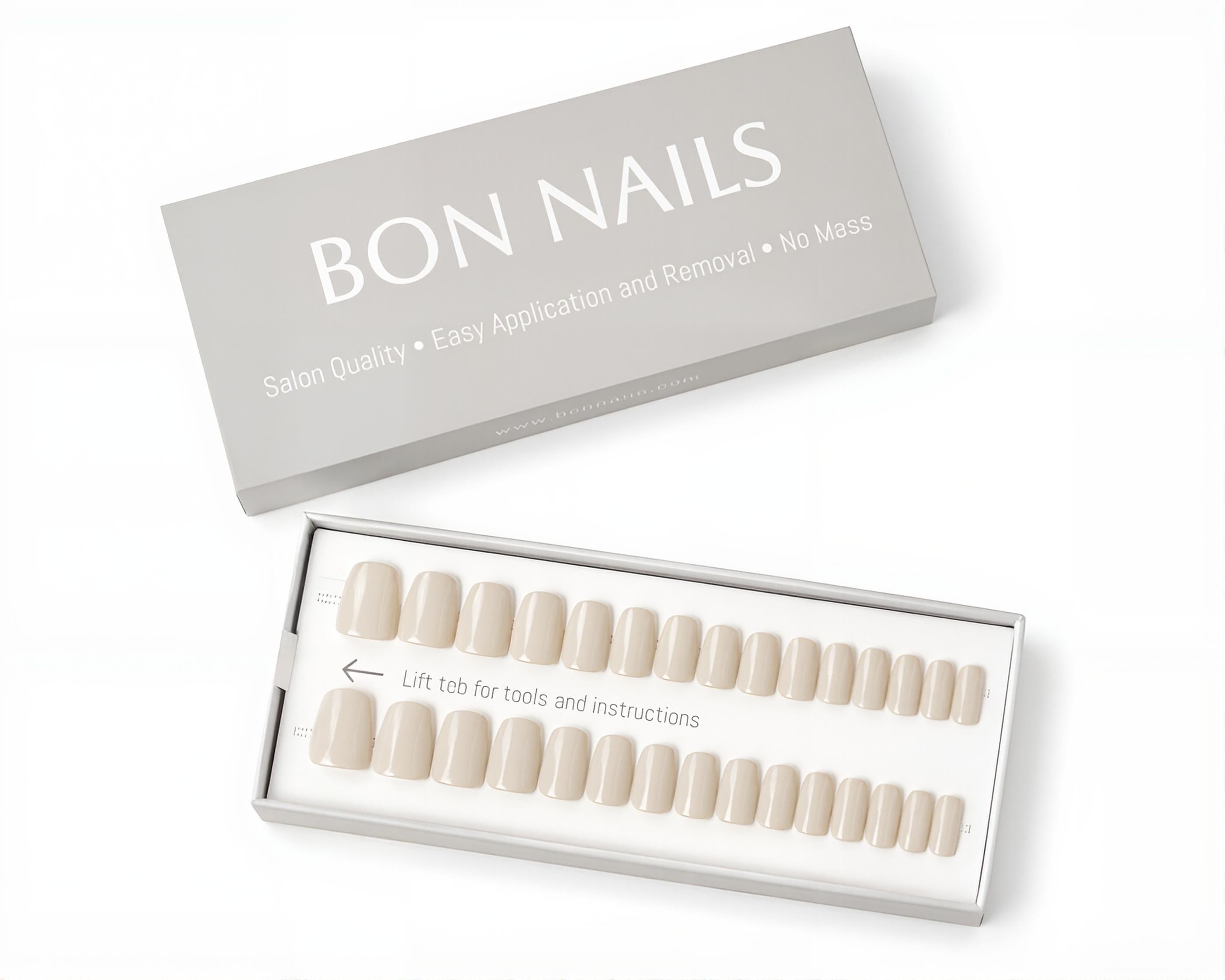 Silver Lining Classic Short Press-on Nails