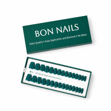 Wicked Green Classic Short Press-on Nails